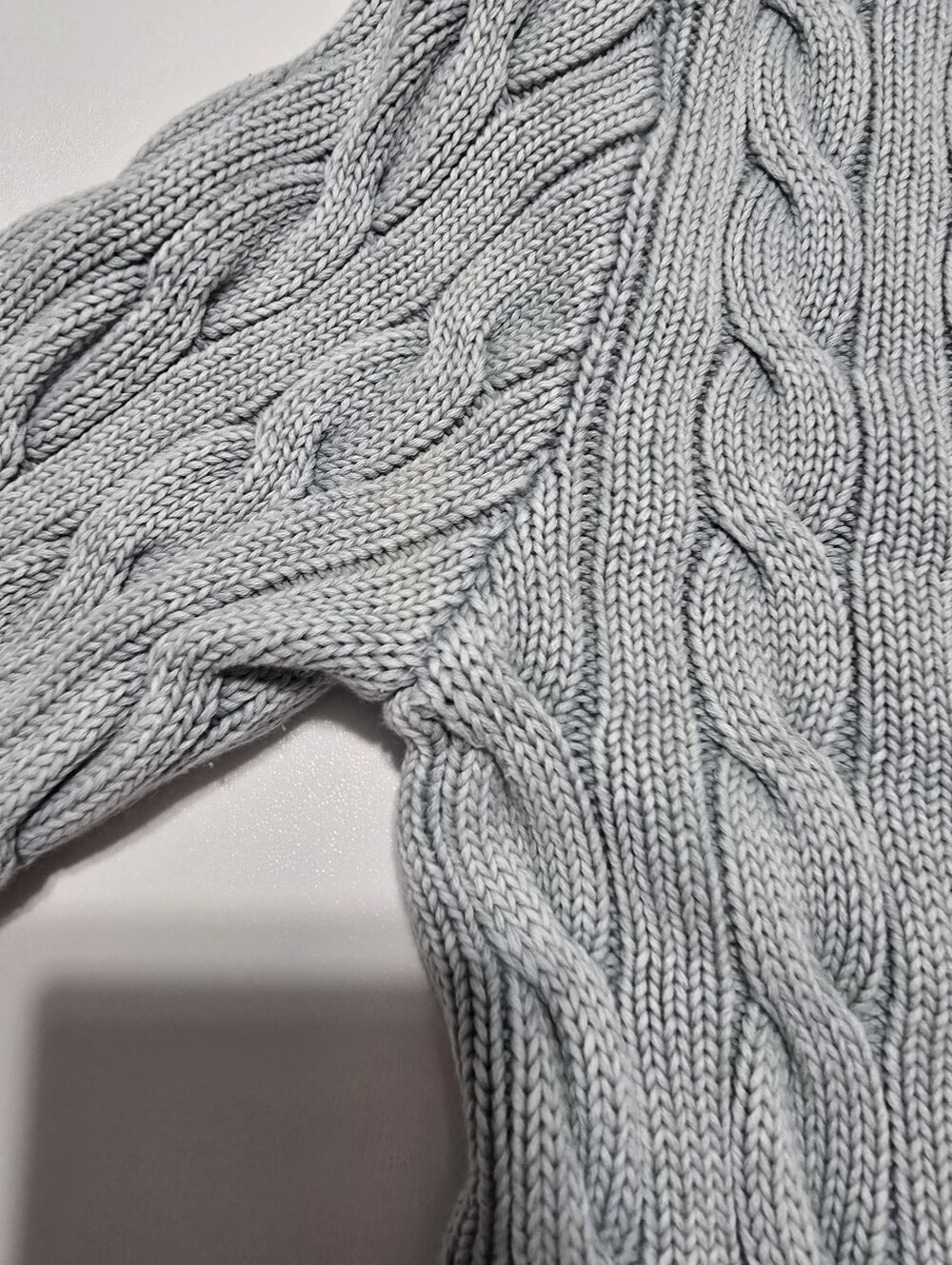 Polo Ralph Lauren Cable-Knit Cotton Crewneck Cardigan M - Picture 10 of 14
